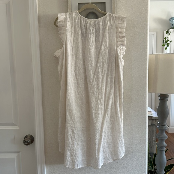 Beautiful 100% cotton white babydoll dress NWT ✨ - Picture 3 of 7